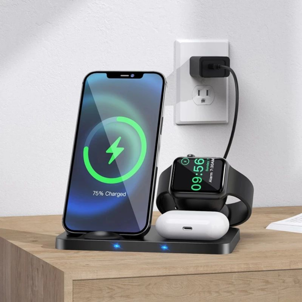Hoco 3-in-1 Wireless Fast Charger - Image 4