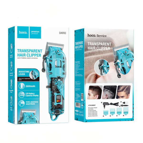 Hoco. Transparent Wireless Hair Clipper - DAR10 - Image 6